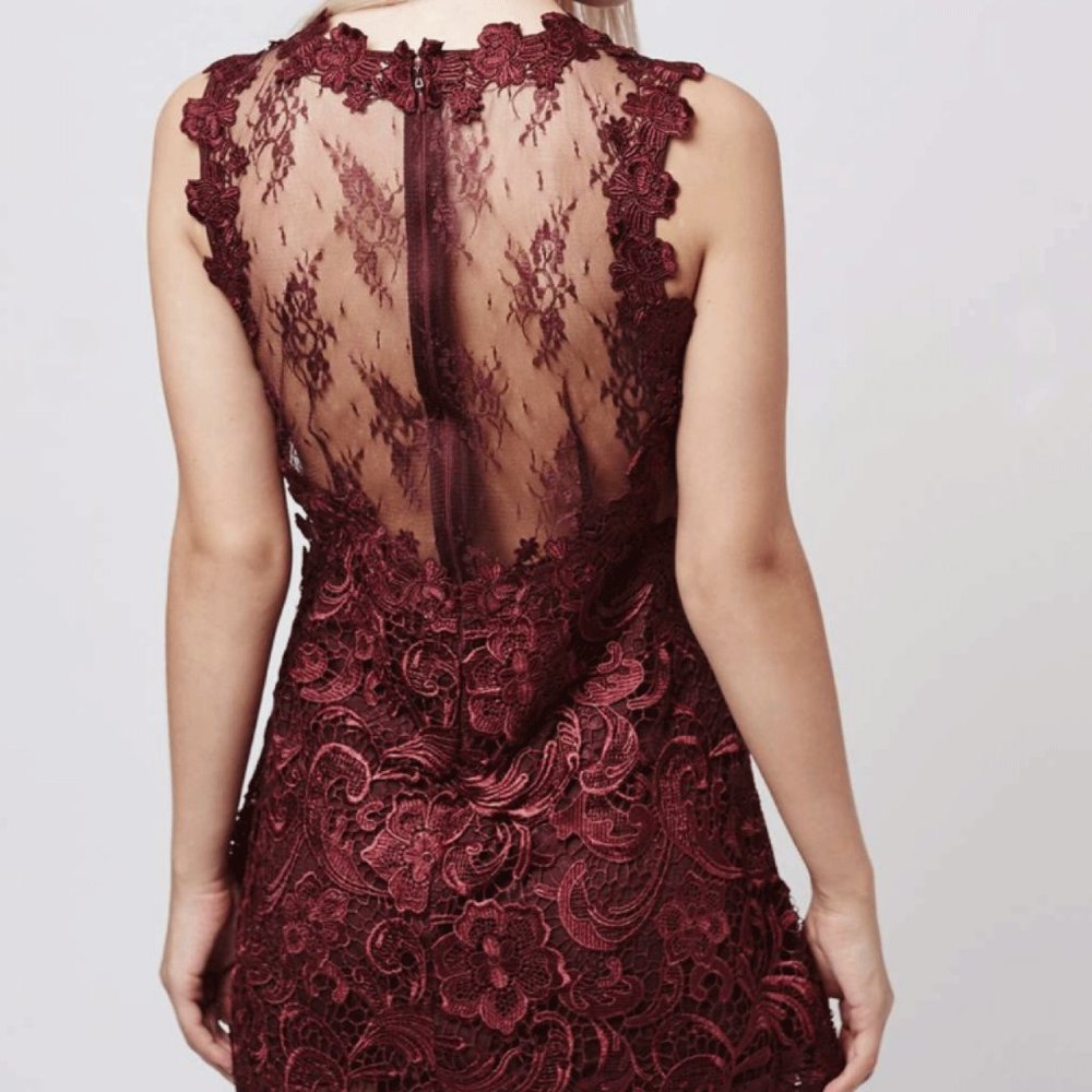 Topshop Lace Skater Dress